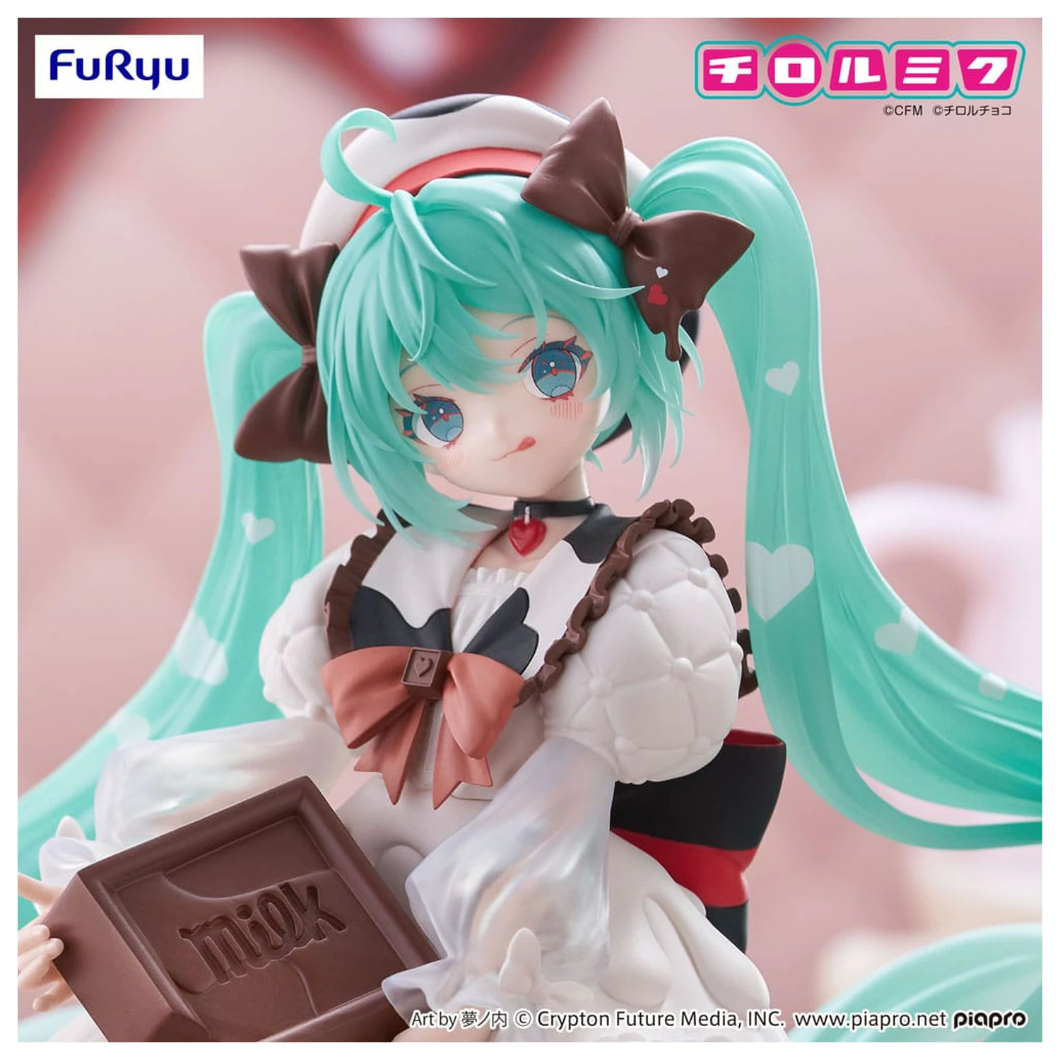 Hatsune Miku x Tirol Choco Trio-Try-iT PVC Kip Hatsune Miku Milk Ver. 18 cm fotografija proizvoda