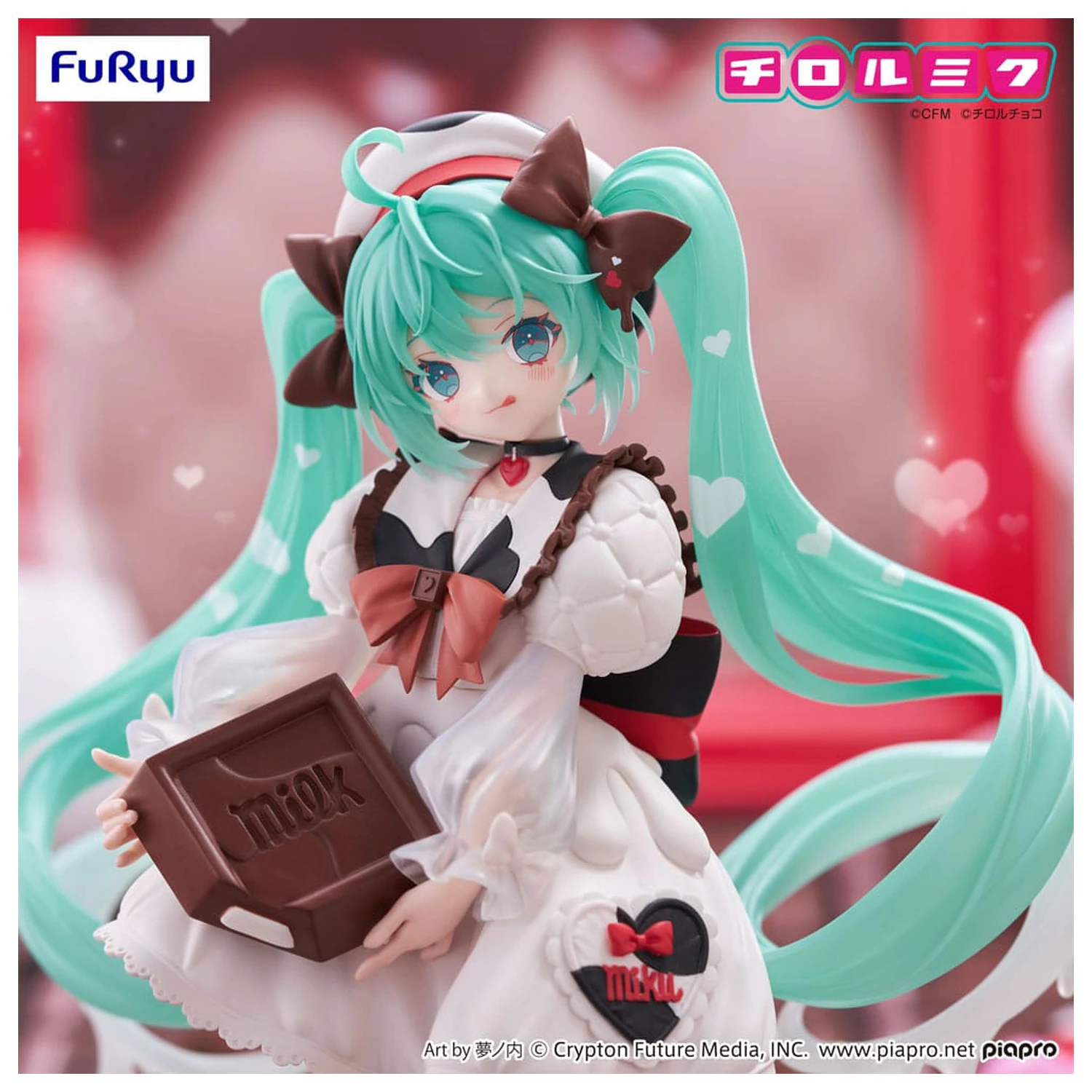 Hatsune Miku x Tirol Choco Trio-Try-iT PVC Kip Hatsune Miku Milk Ver. 18 cm fotografija proizvoda