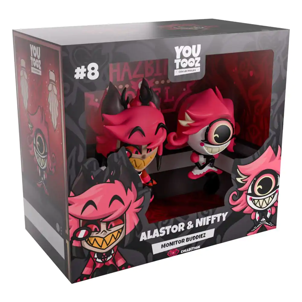 Hazbin Hotel Vinyl Figure Alastor & Niffty Monitor Buddiez fotografija proizvoda