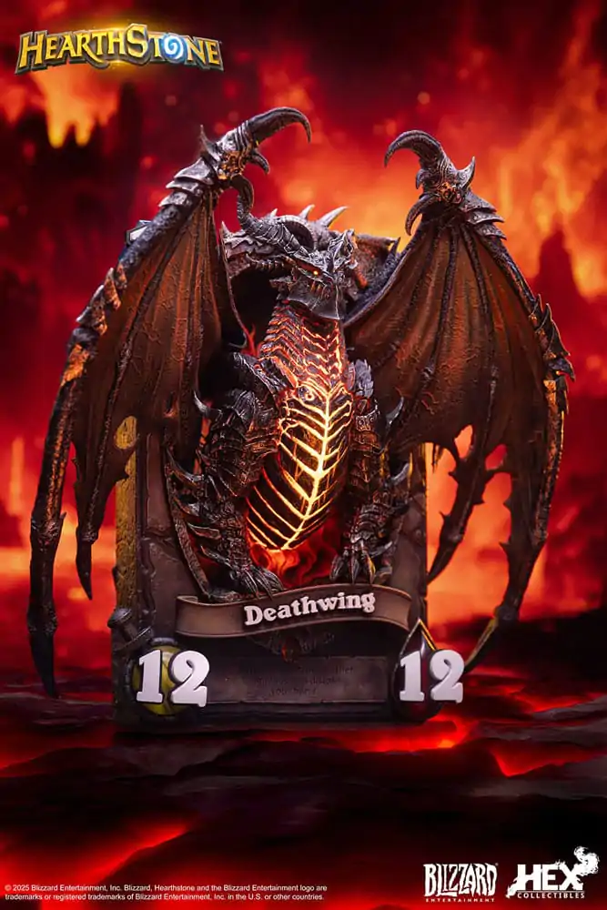Hearthstone 3D umjetnički okvir statua Deathwing 34 cm fotografija proizvoda