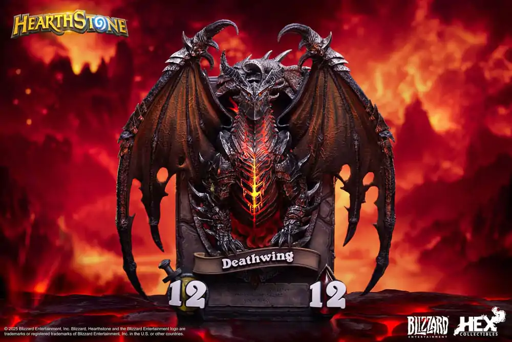 Hearthstone 3D umjetnički okvir statua Deathwing 34 cm fotografija proizvoda