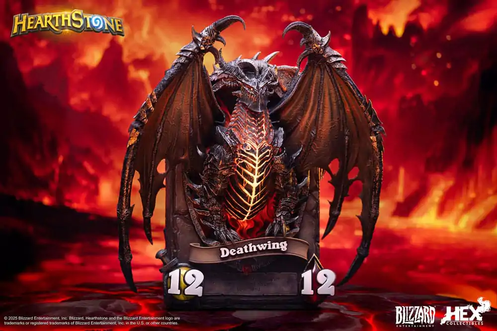 Hearthstone 3D umjetnički okvir statua Deathwing 34 cm fotografija proizvoda