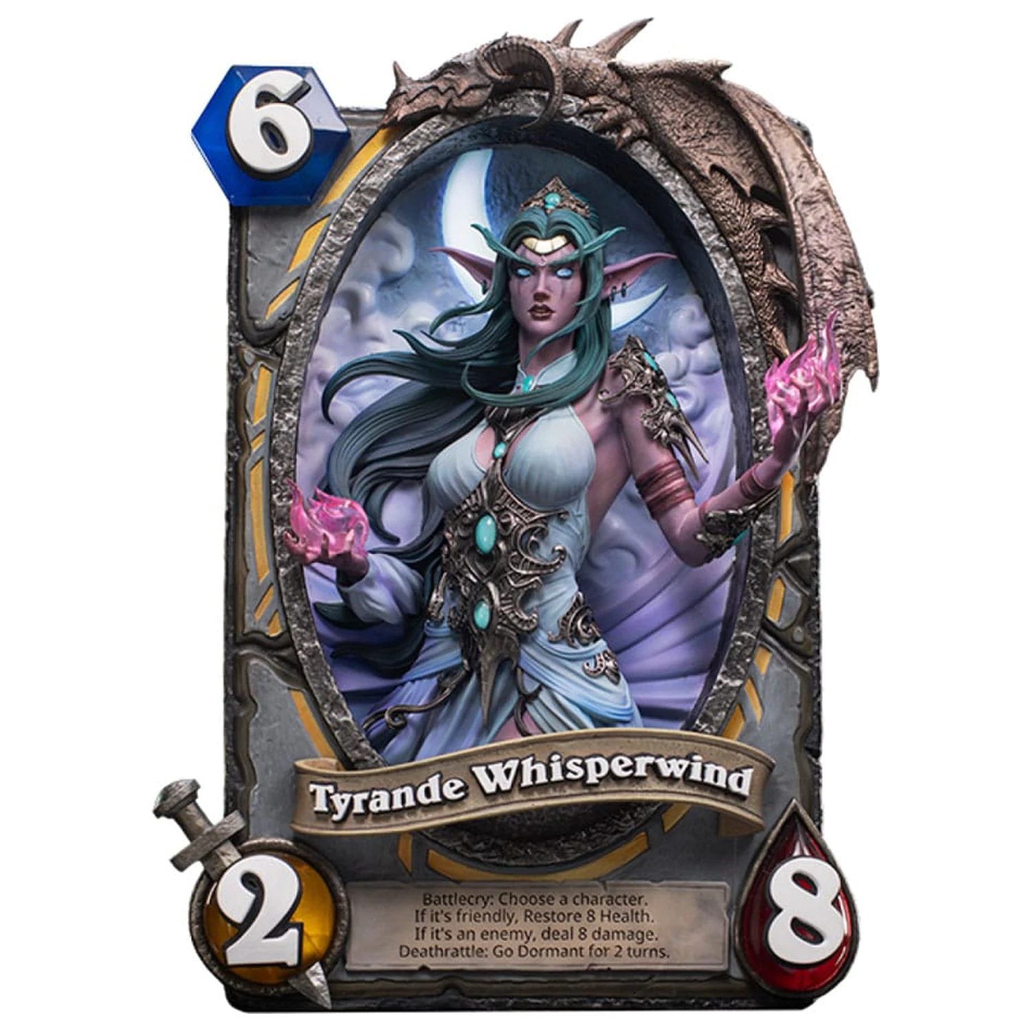 Hearthstone 3D Art Okvir Kip Tyrande Whisperwind 31 cm fotografija proizvoda