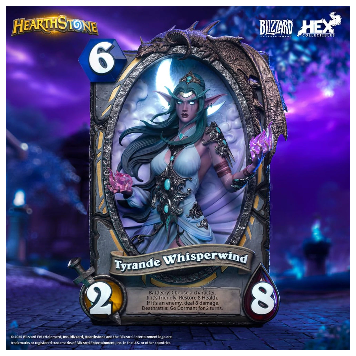 Hearthstone 3D Art Okvir Kip Tyrande Whisperwind 31 cm fotografija proizvoda