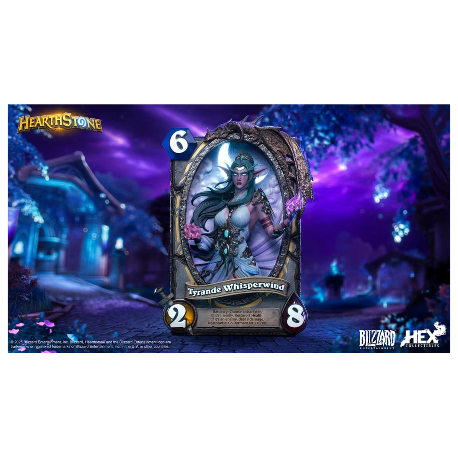 Hearthstone 3D Art Okvir Kip Tyrande Whisperwind 31 cm fotografija proizvoda