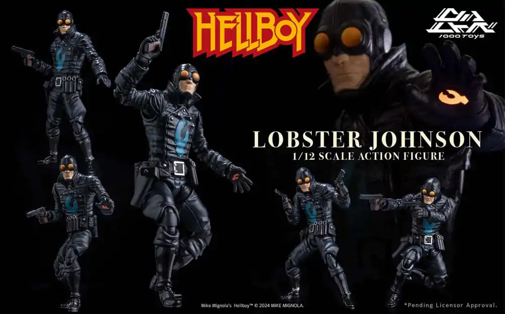 Hellboy akcijska figura 1/12 Lobster Johnson 17 cm fotografija proizvoda