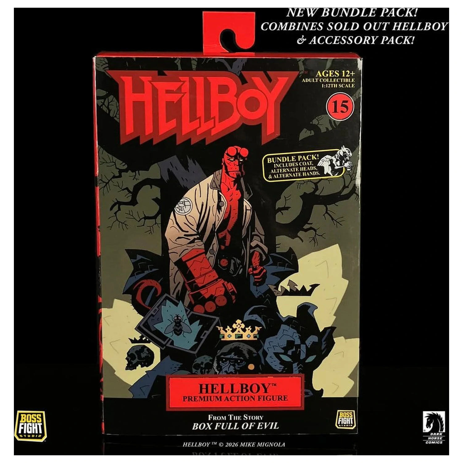 Hellboy akcijska figura u mjerilu 1/12 paket u kompletu fotografija proizvoda