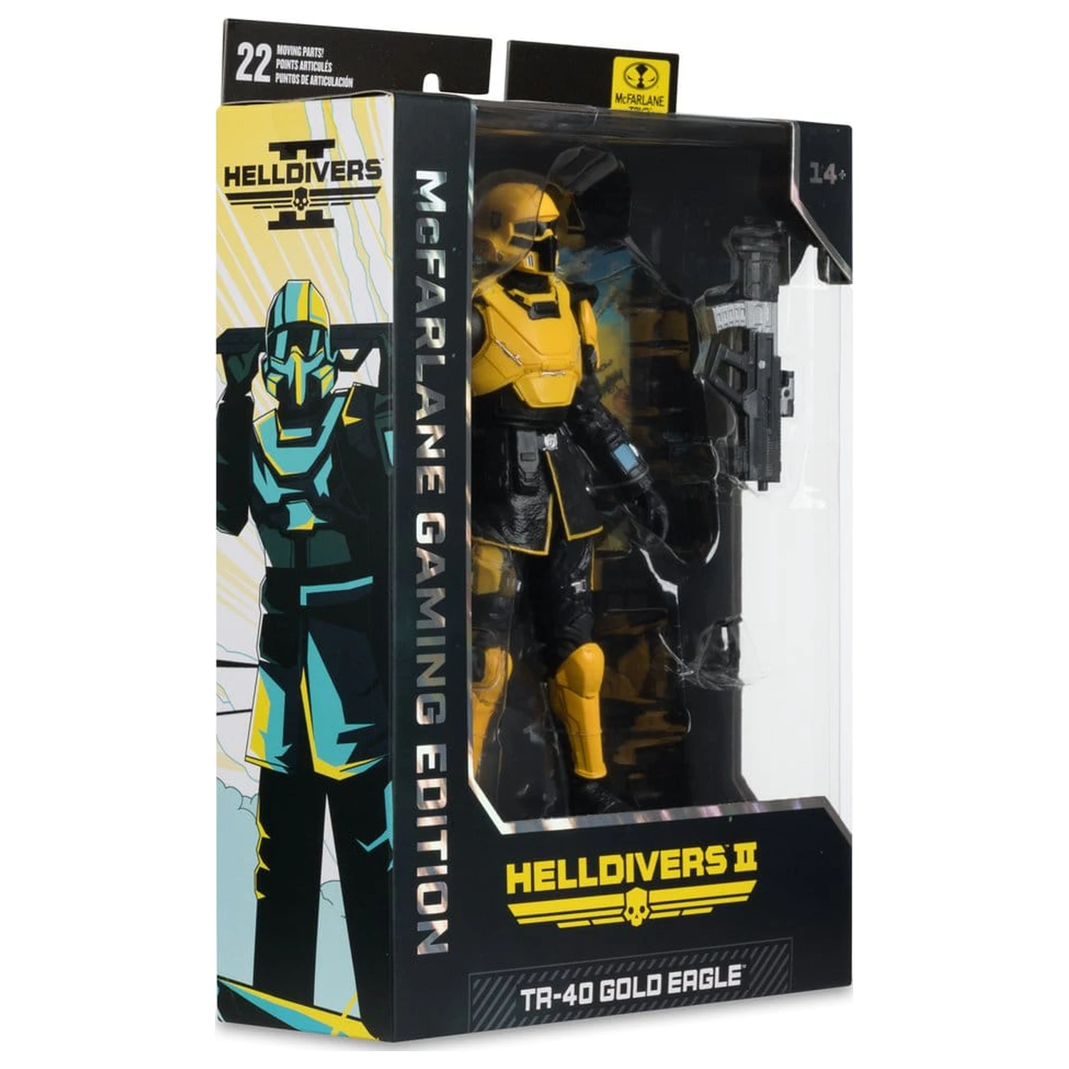 Helldivers II McFarlane Gaming Edition Akcijska figura T4-40 Gold Eagle 18 cm fotografija proizvoda