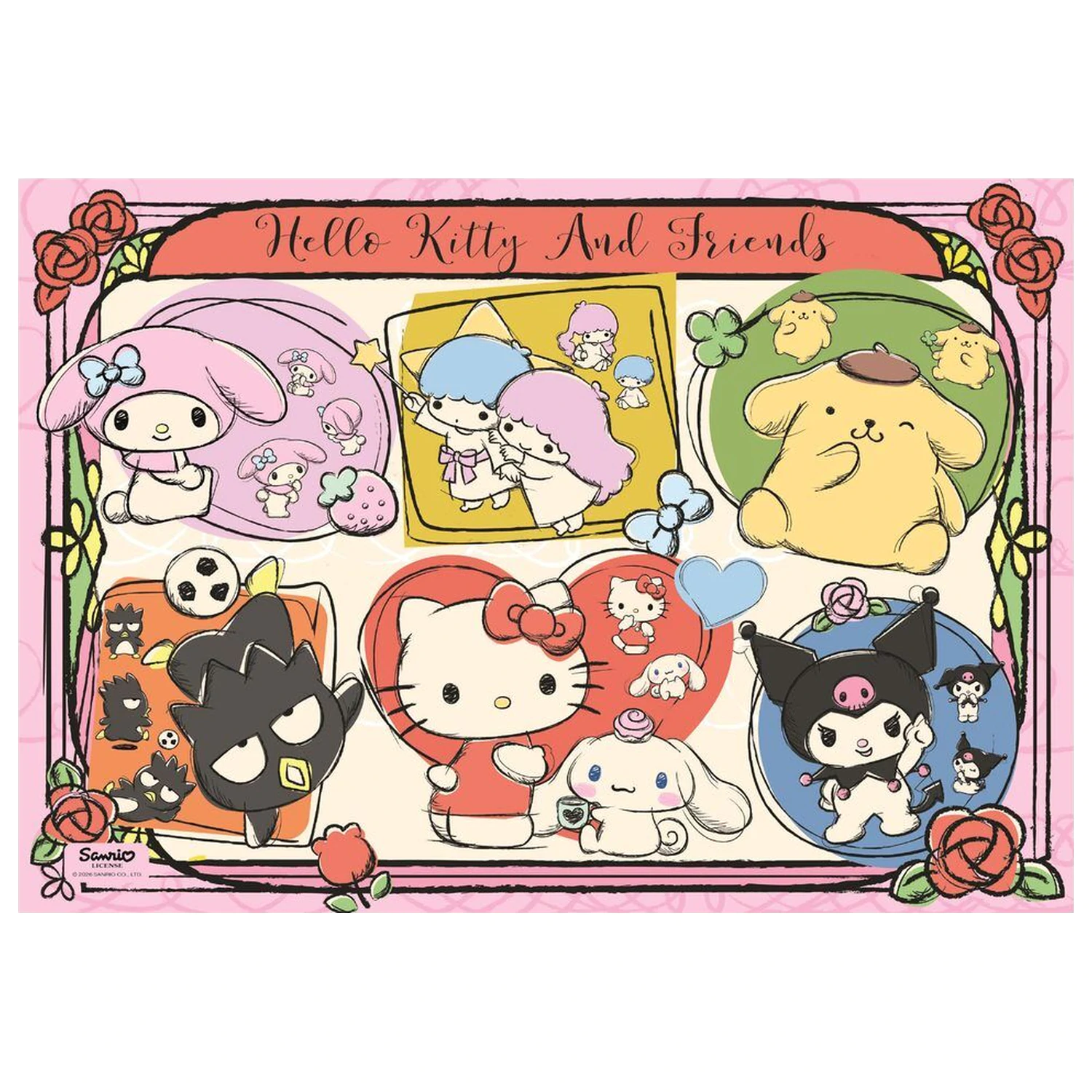 Hello Kitty 2 slagalice 1000 komada fotografija proizvoda