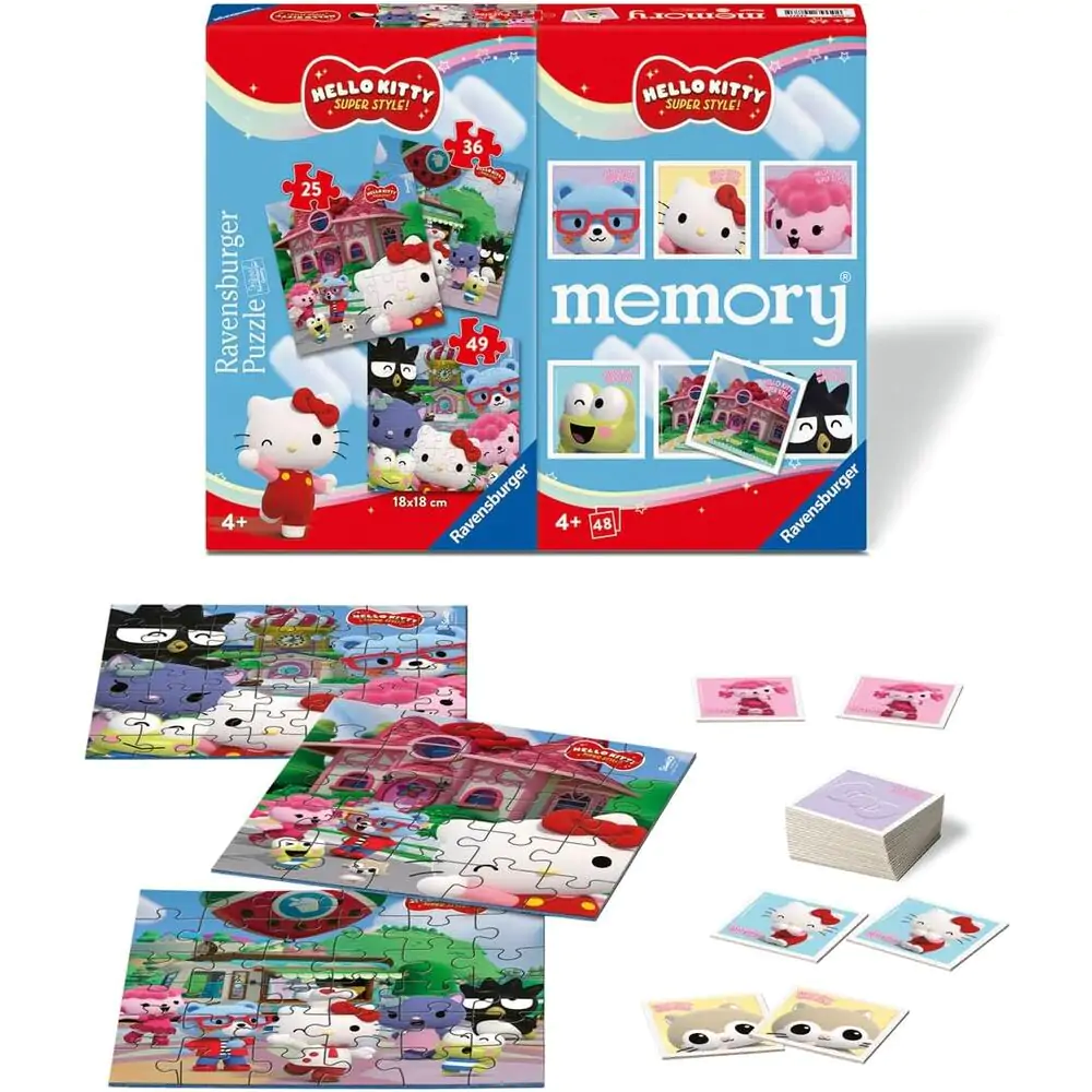Hello Kitty 3 slagalice i memory multipack fotografija proizvoda
