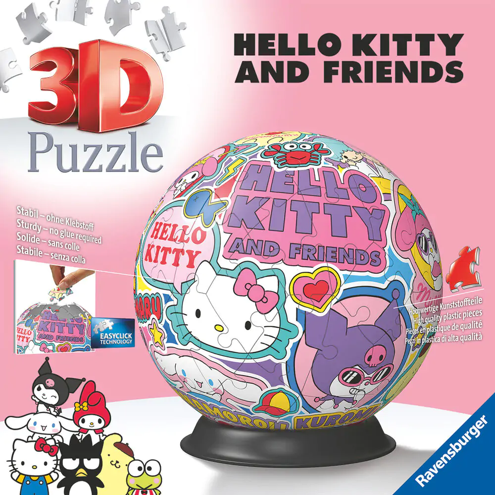 Hello Kitty 3D puzzle 72 komada fotografija proizvoda