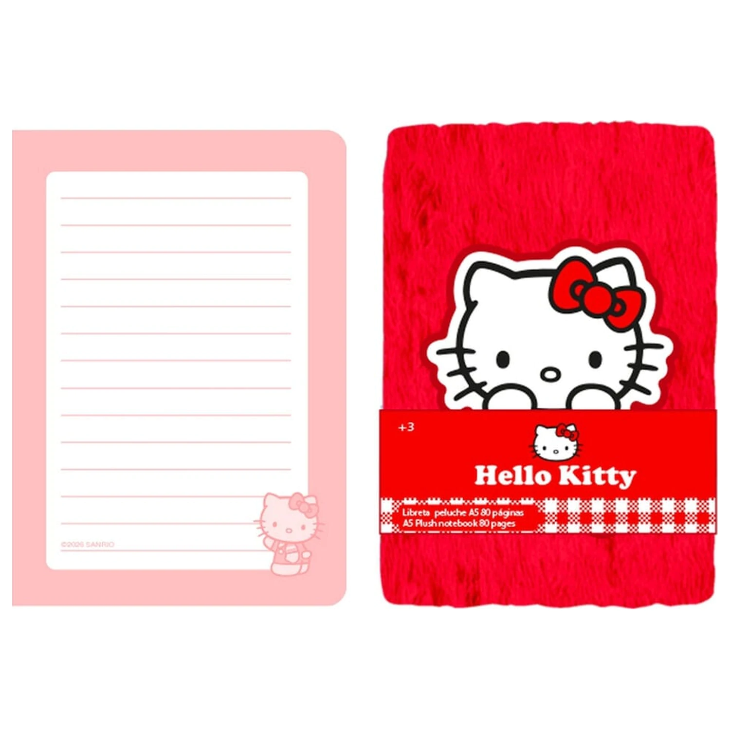 Hello Kitty A5 plišana bilježnica fotografija proizvoda