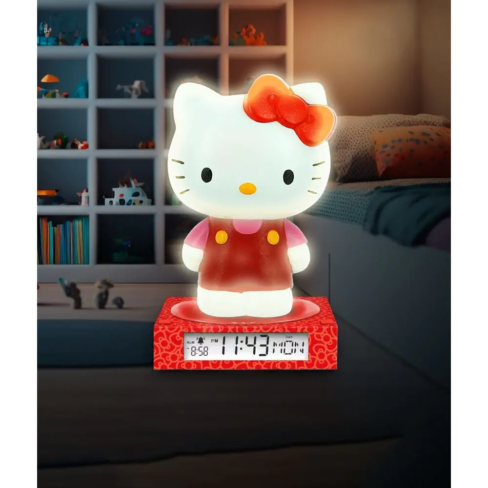 Hello Kitty i prijatelji 3D lampa s budilicom fotografija proizvoda