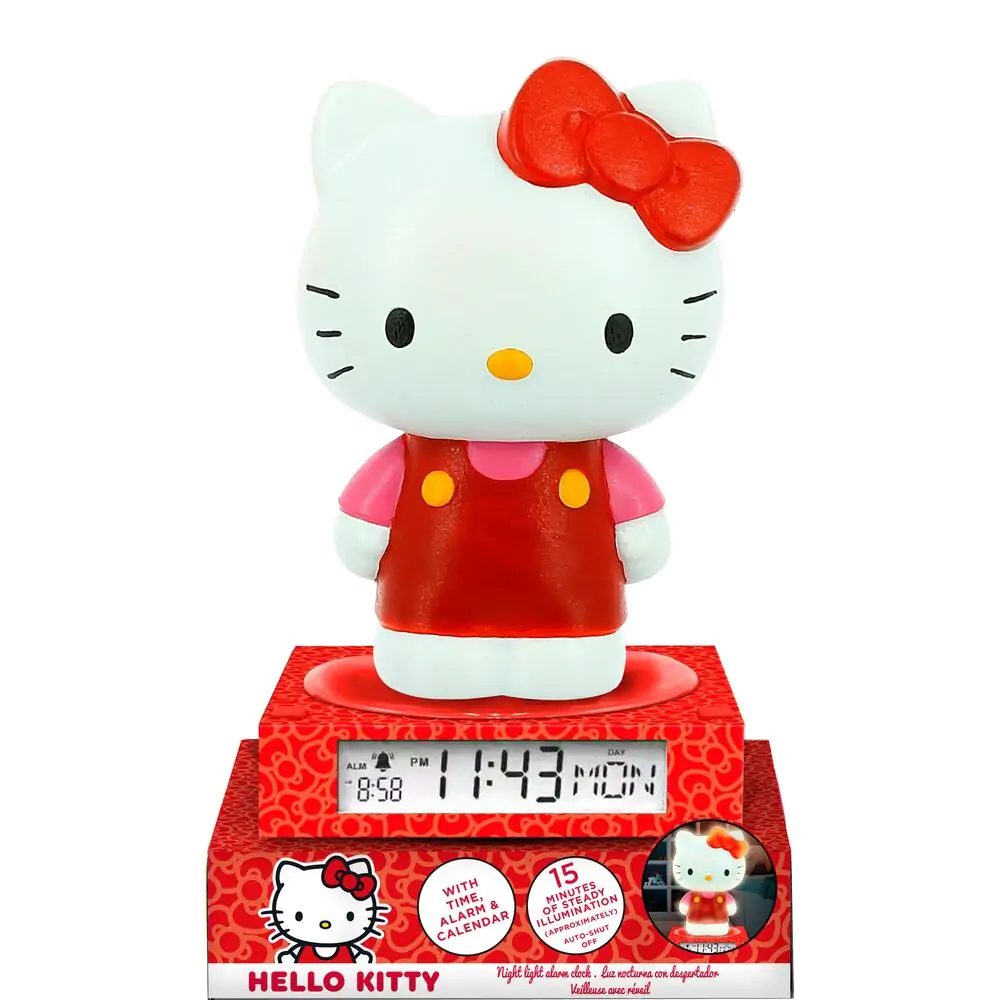 Hello Kitty i prijatelji 3D lampa s budilicom fotografija proizvoda