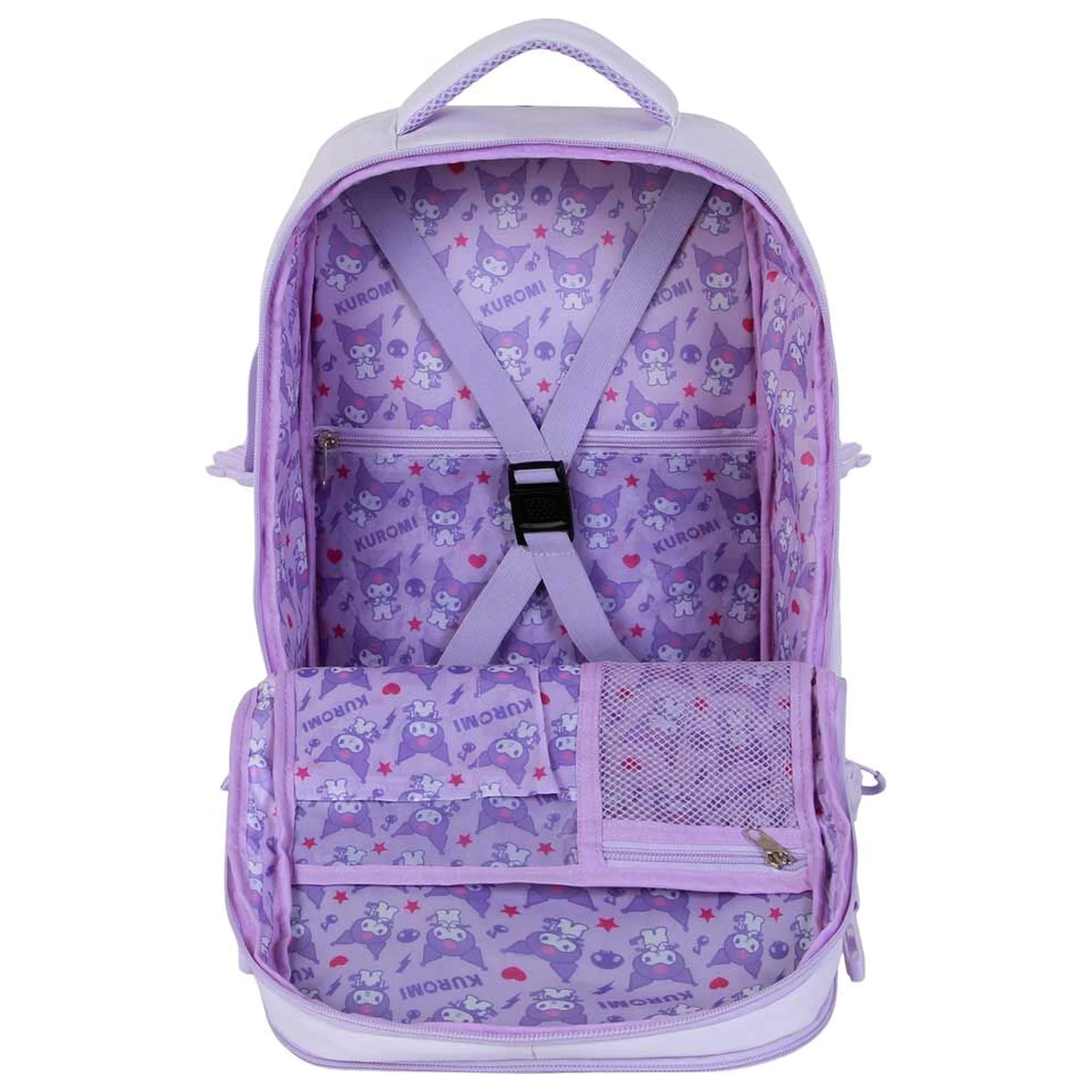 Hello Kitty and Friends Kuromi Varsity ruksak 40 cm fotografija proizvoda