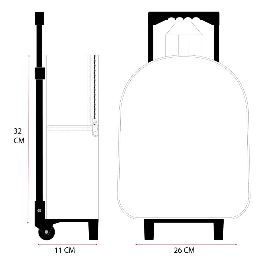 Hello Kitty Trolley 3D ruksak Druga Dimenzija 32 cm fotografija proizvoda