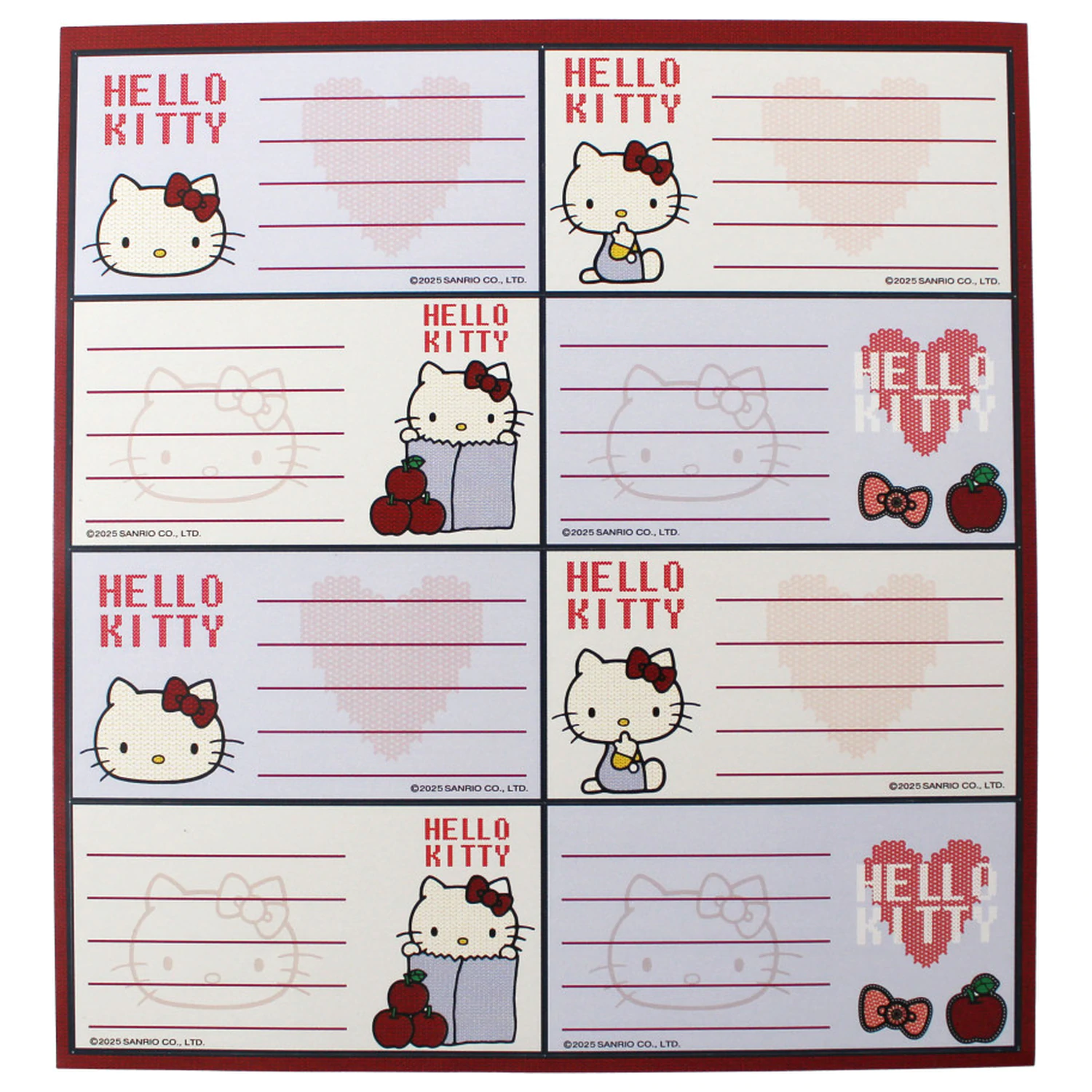 Hello Kitty Apple naljepnica za bilježnicu, 16 komada fotografija proizvoda