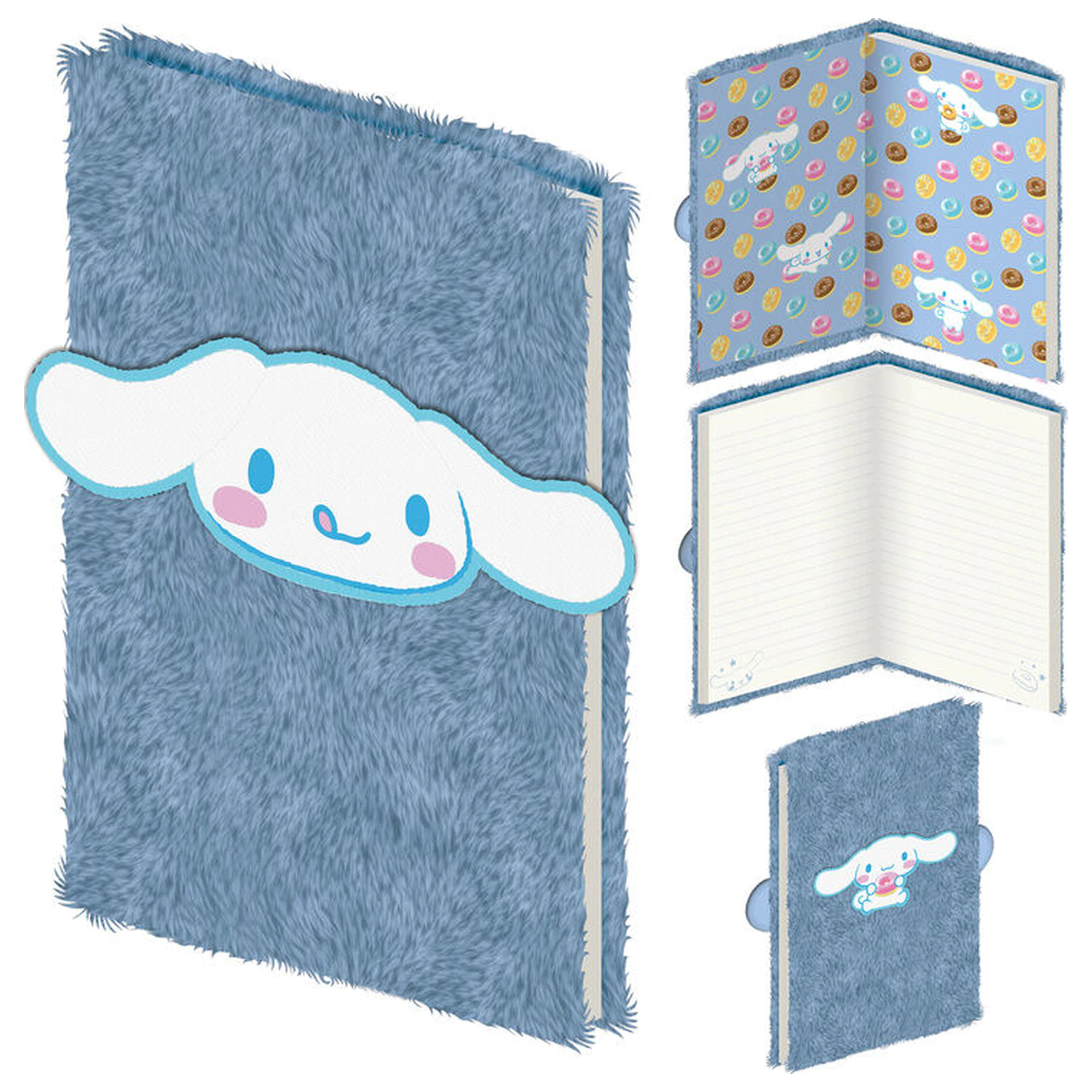 Hello Kitty Cinnamoroll A5 plišana bilježnica fotografija proizvoda