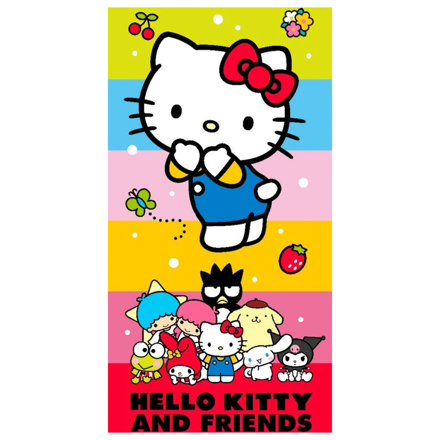 Hello Kitty Cute Friends Ručnik 70x140 cm fotografija proizvoda