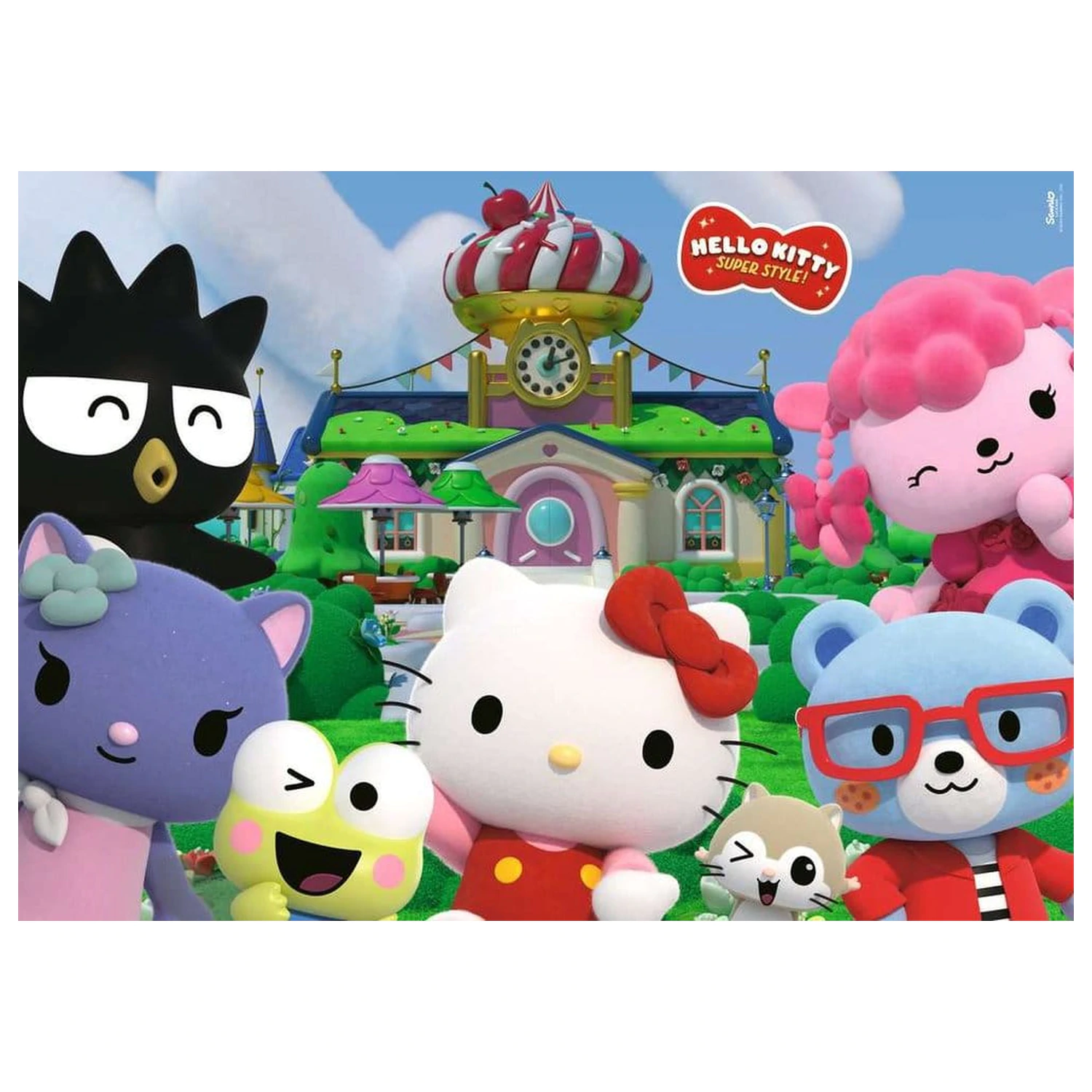 Hello Kitty Giant Floor Jigsaw Puzzle Fun in Cherry Town (24 komada) fotografija proizvoda