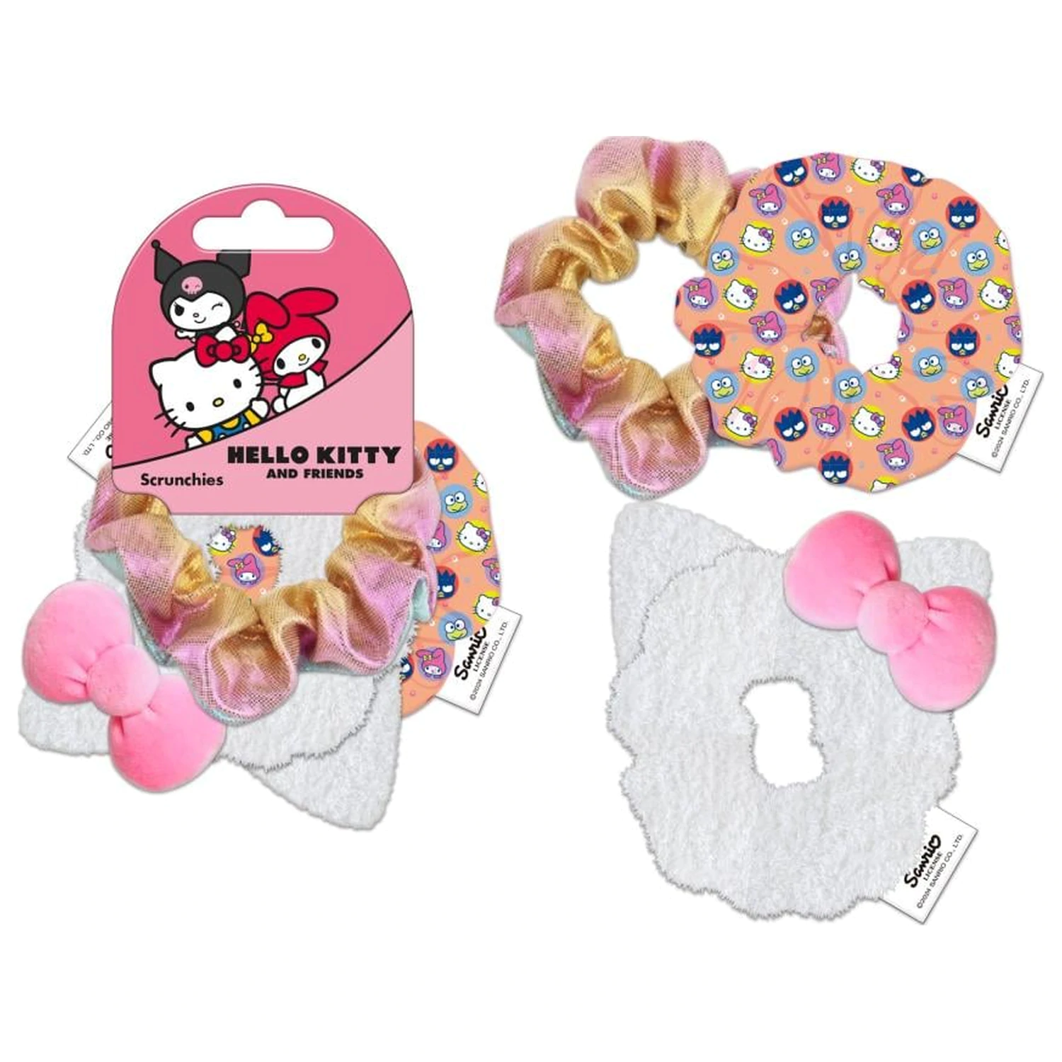 Hello Kitty Dodaci za kosu "Scrunchies" 3 komada fotografija proizvoda