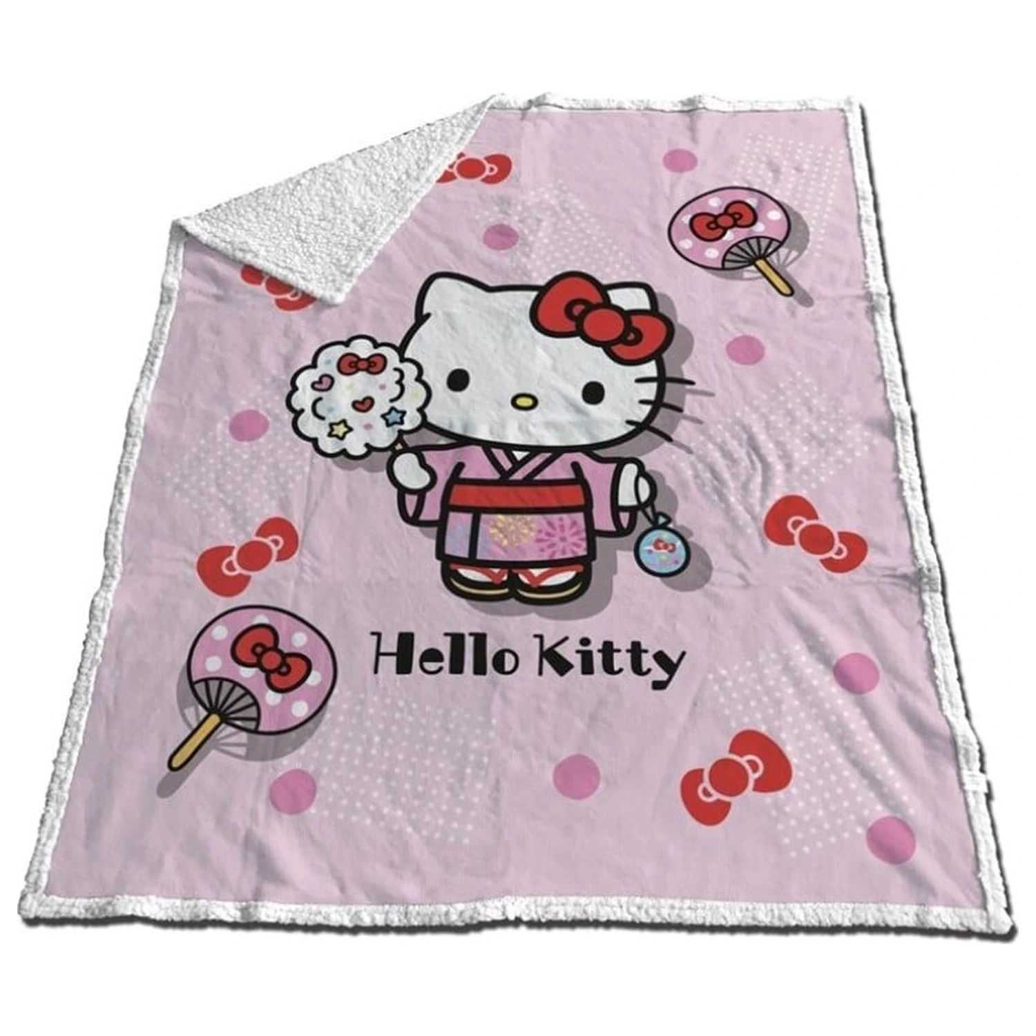 Hello Kitty Hello Kitty "Kimono" Sherpa deka 130x170cm fotografija proizvoda