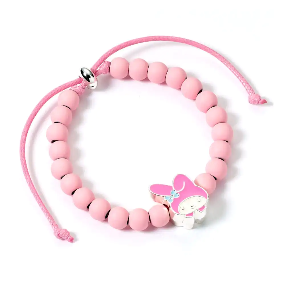 Hello Kitty narukvica ružičaste perle s My Melody privjeskom 21 cm fotografija proizvoda
