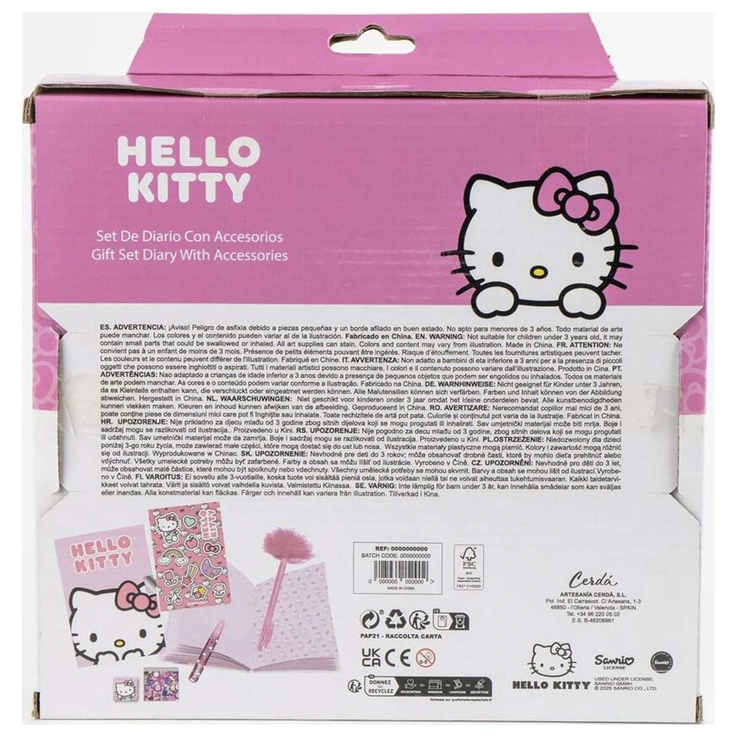 Hello Kitty Set Dnevnika fotografija proizvoda