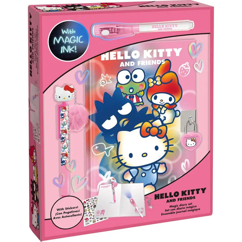 Hello Kitty dnevnik + magic pen + topper pen fotografija proizvoda