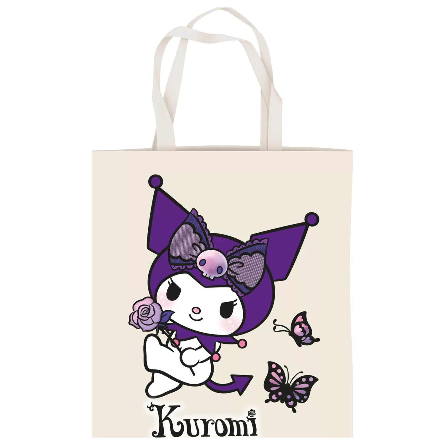 Hello Kitty Kuromi Butterfly platnena torba, torba za kupovinu 44 cm fotografija proizvoda
