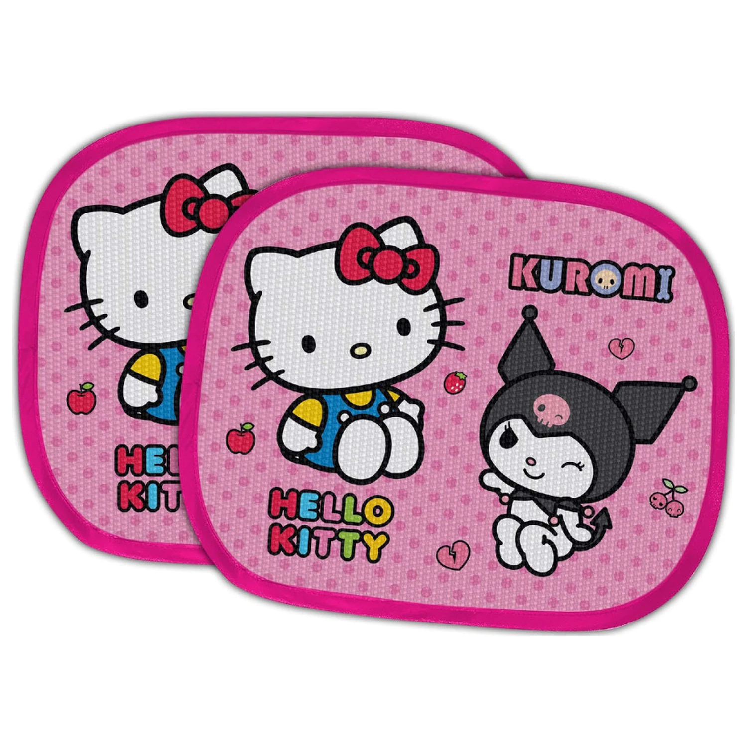 Hello Kitty Kuromi sjenila za prozor automobila, pakiranje od 2 komada fotografija proizvoda