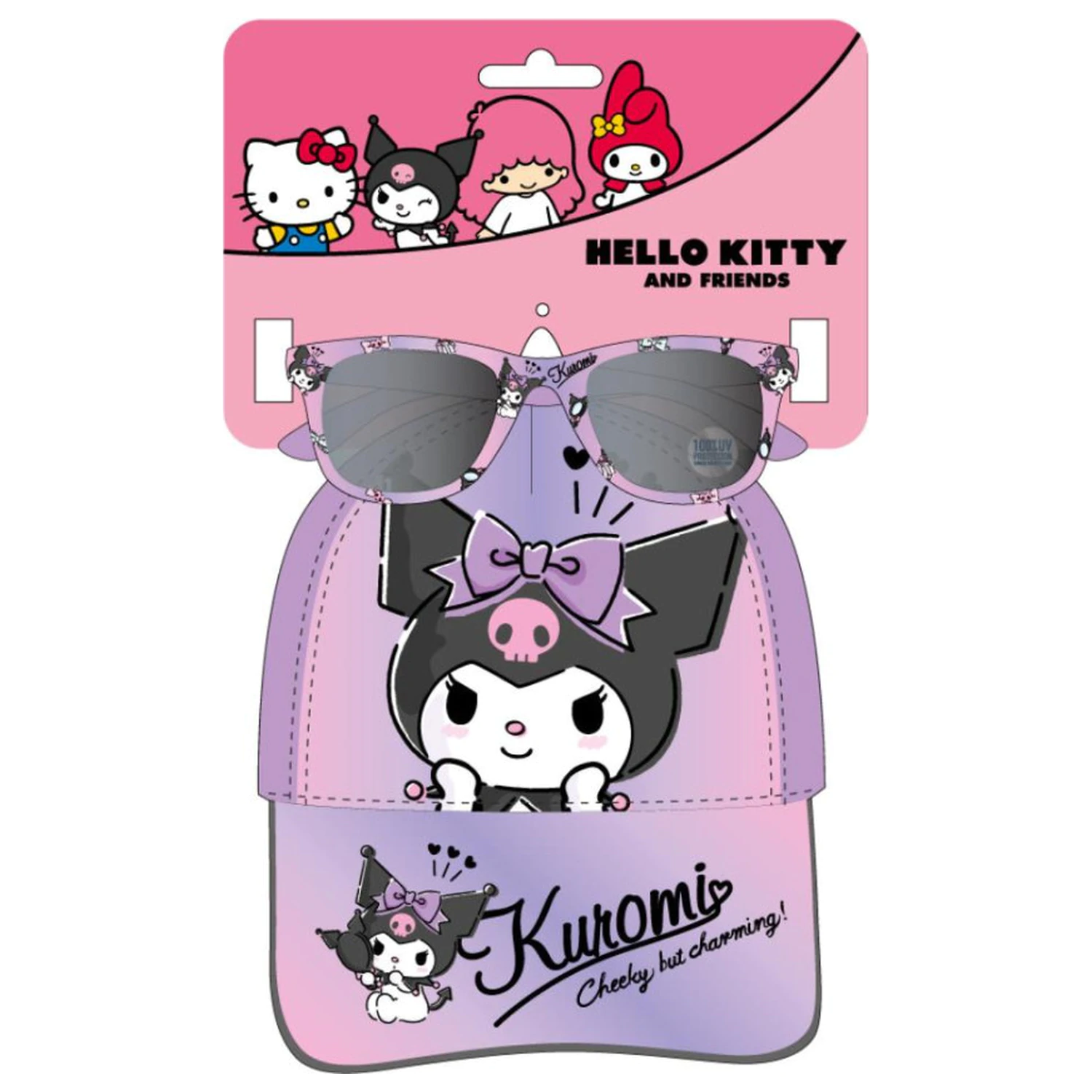 Hello Kitty and Kuromi Set sunčanih naočala i bejzbolske kape fotografija proizvoda