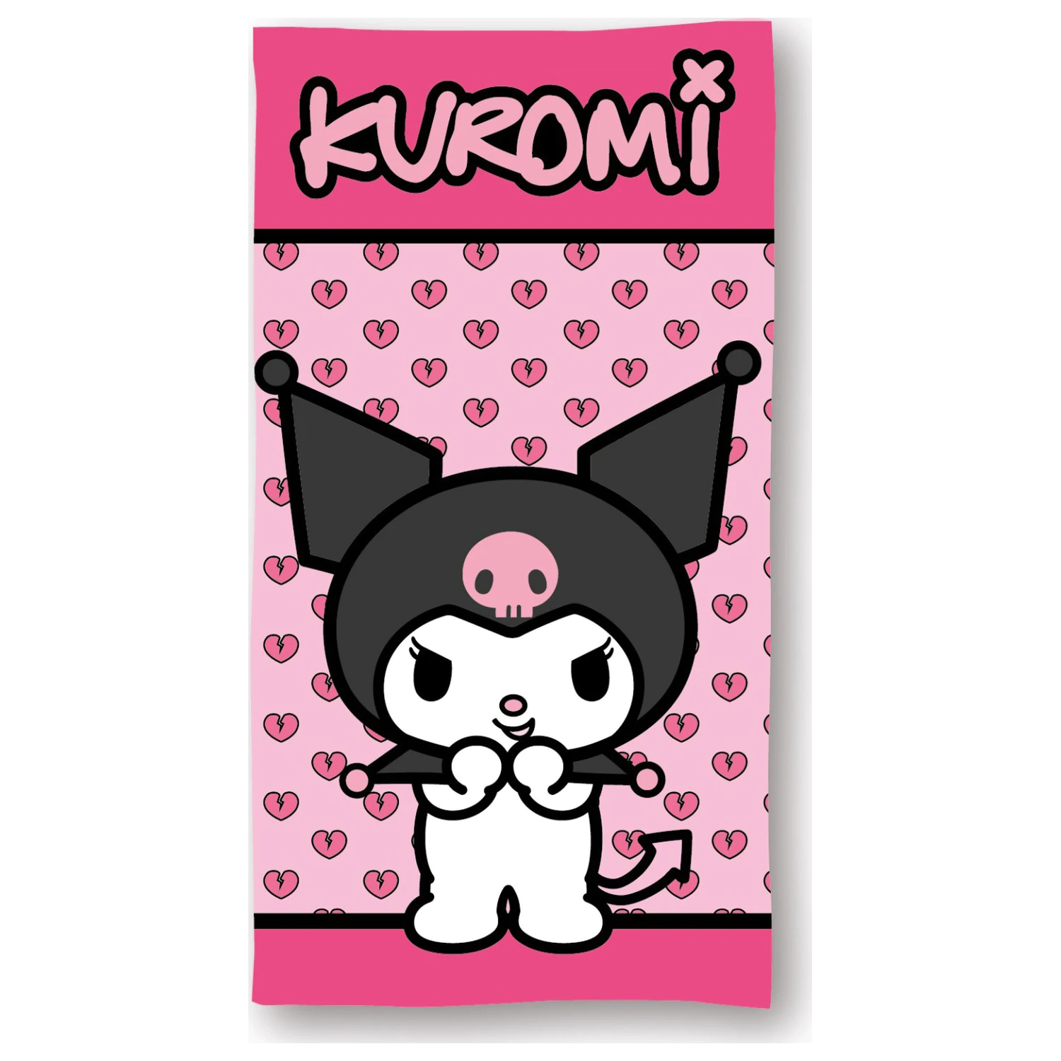 Hello Kitty Kuromi Ružičasti Ručnik za kupanje, Ručnik za plažu fotografija proizvoda