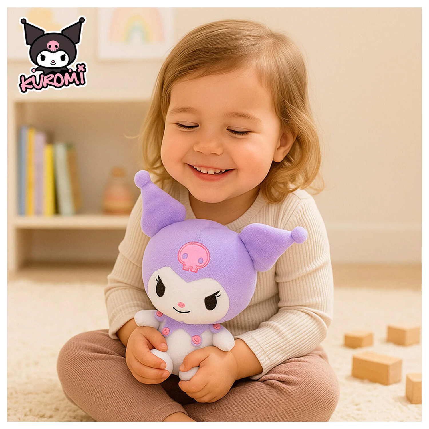 Hello Kitty Kuromi plišana igračka 19,5 cm fotografija proizvoda