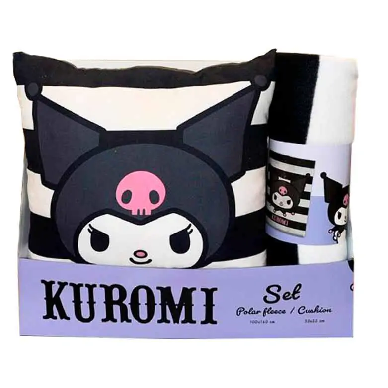 Hello Kitty Kuromi polarno pokrivač + jastuk set fotografija proizvoda