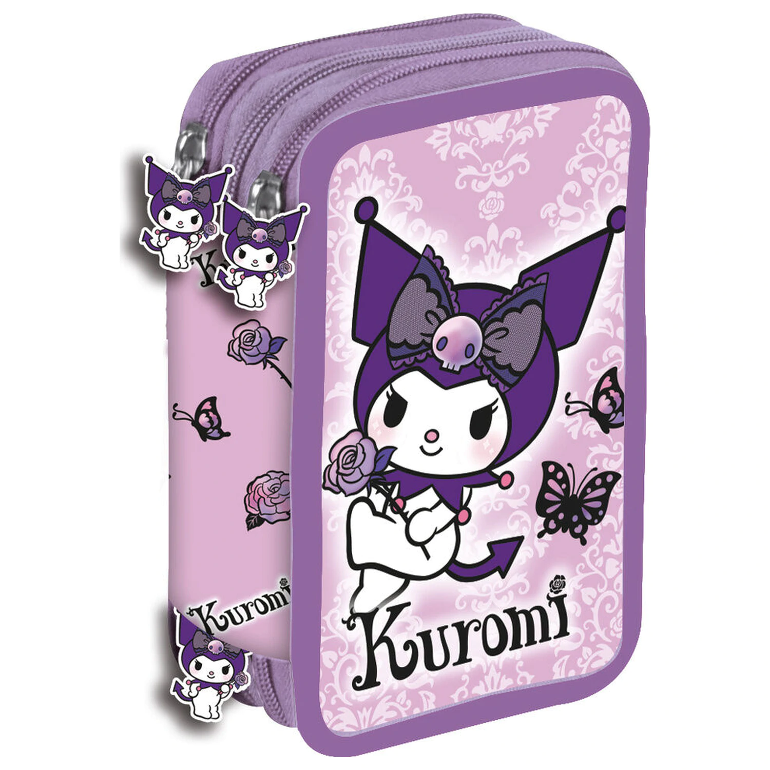 Hello Kitty Kuromi Ljubičasta trostruka pernica fotografija proizvoda