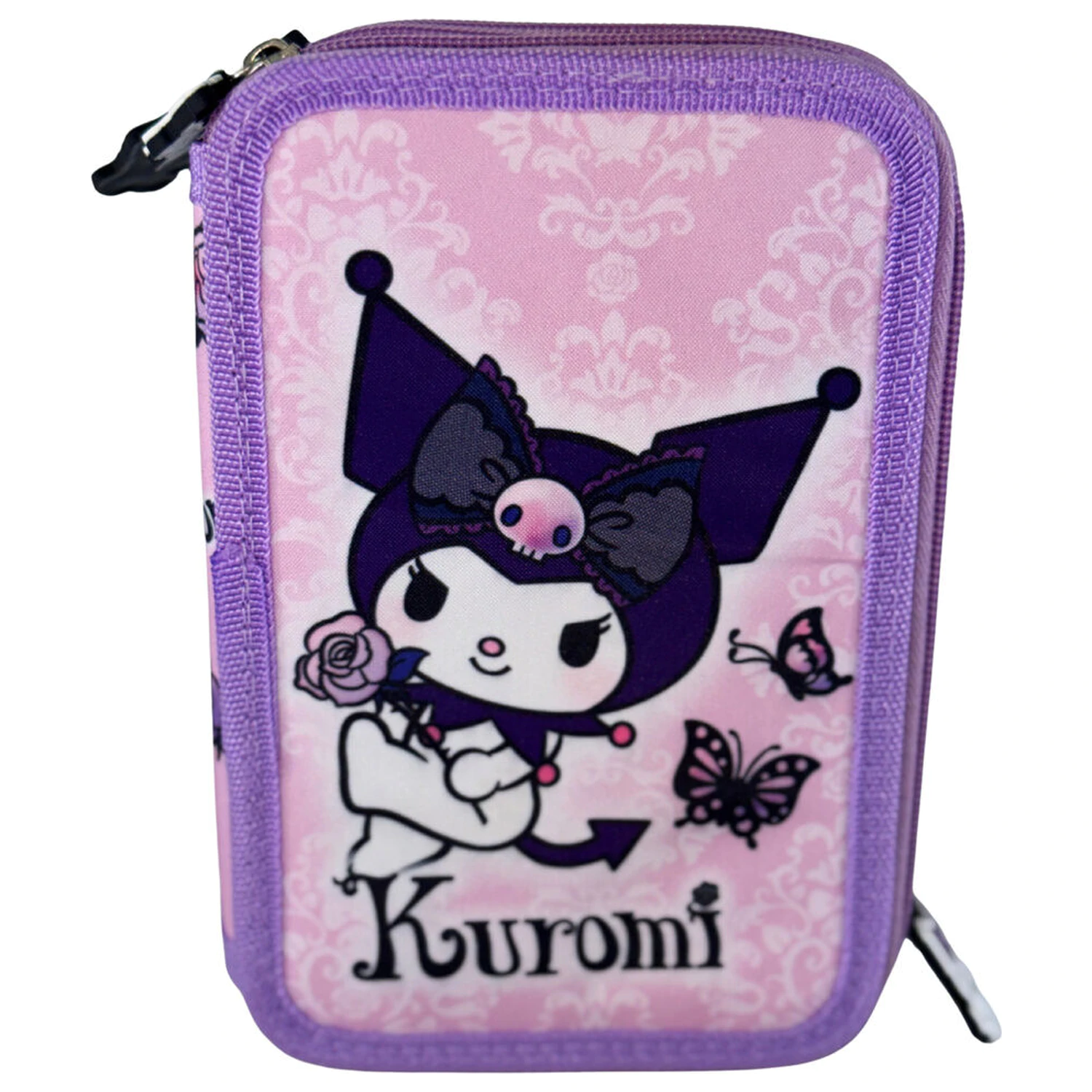 Hello Kitty Kuromi Ljubičasta trostruka pernica fotografija proizvoda