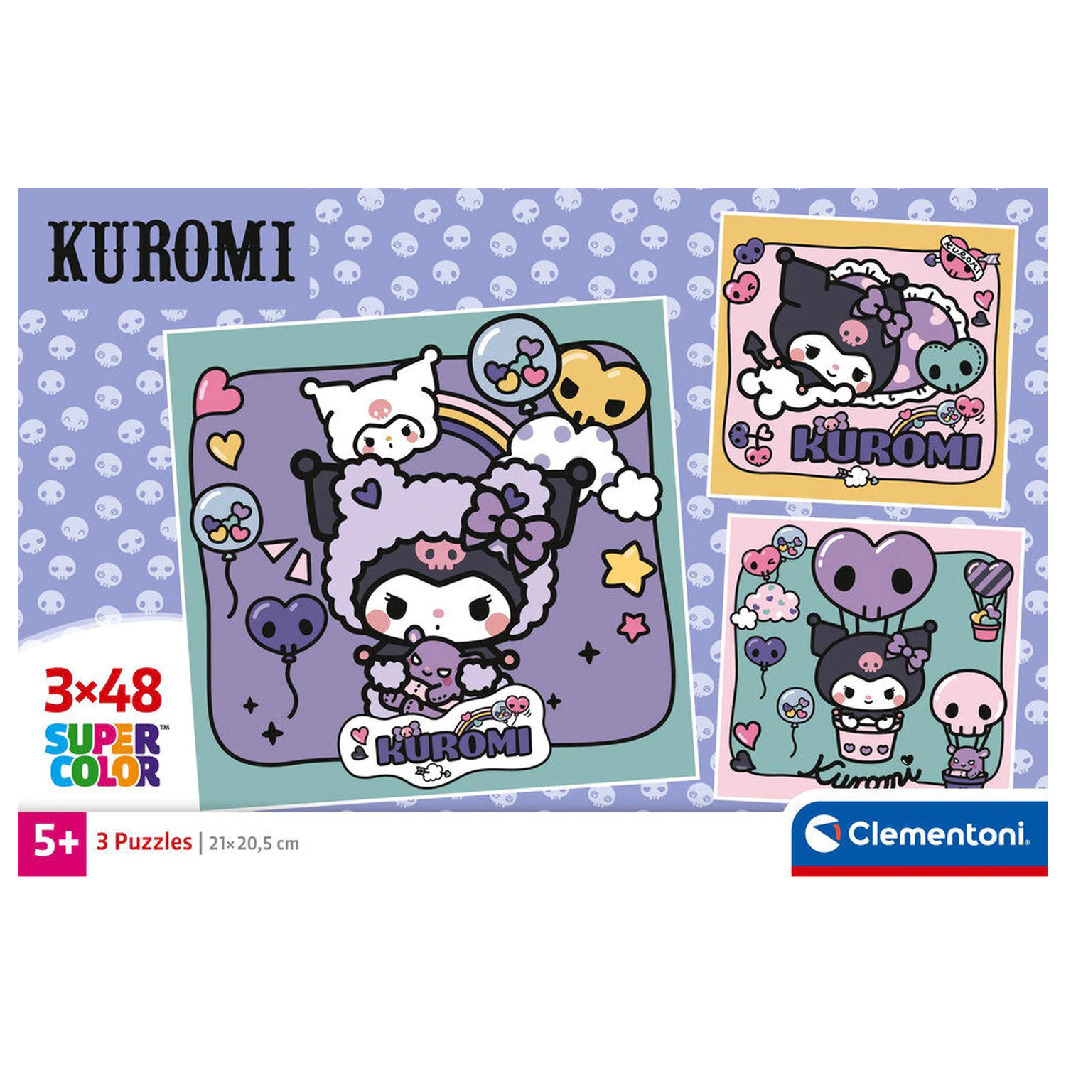 Hello Kitty Kuromi puzzle 3x48 komada fotografija proizvoda