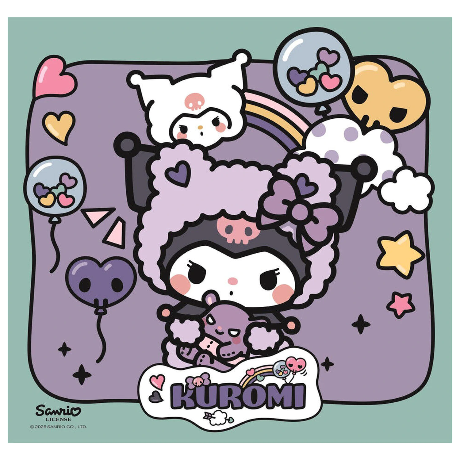 Hello Kitty Kuromi puzzle 3x48 komada fotografija proizvoda