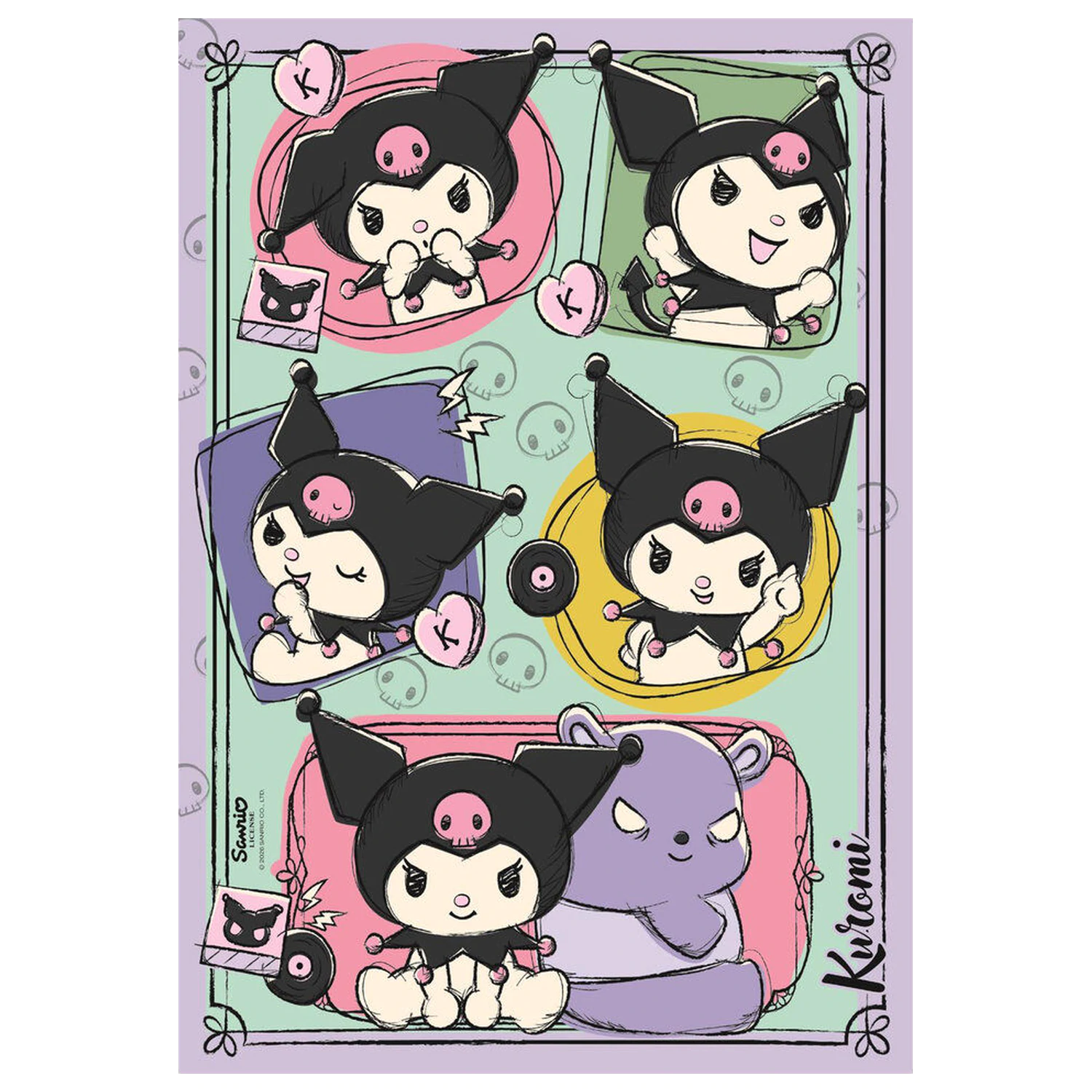 Hello Kitty Kuromi puzzle 500 komada fotografija proizvoda