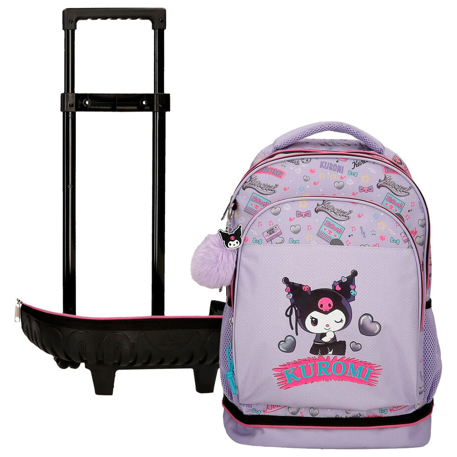 Hello Kitty Kuromi Retropop prijenosni kompaktni putni kovčeg na kotače 43cm fotografija proizvoda