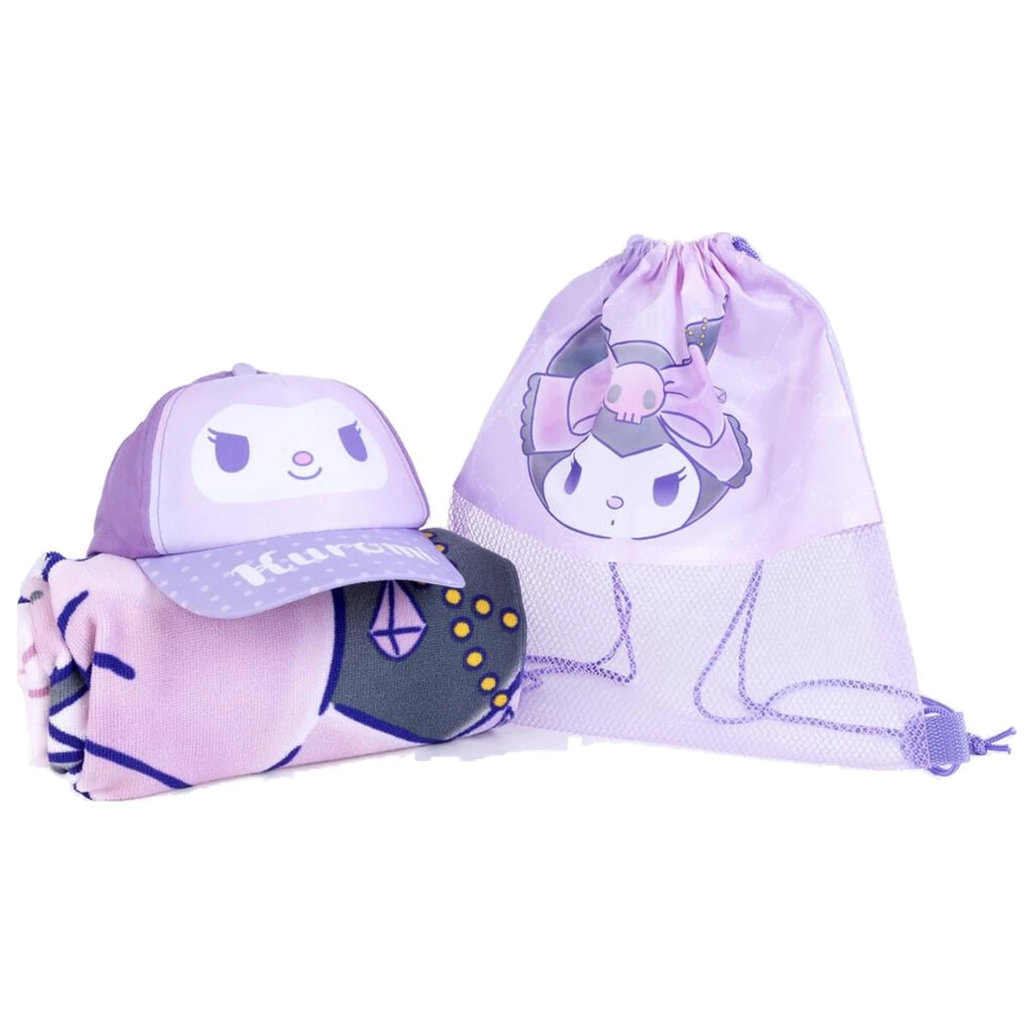 Hello Kitty Kuromi set s ručnikom, torbom i kapom fotografija proizvoda