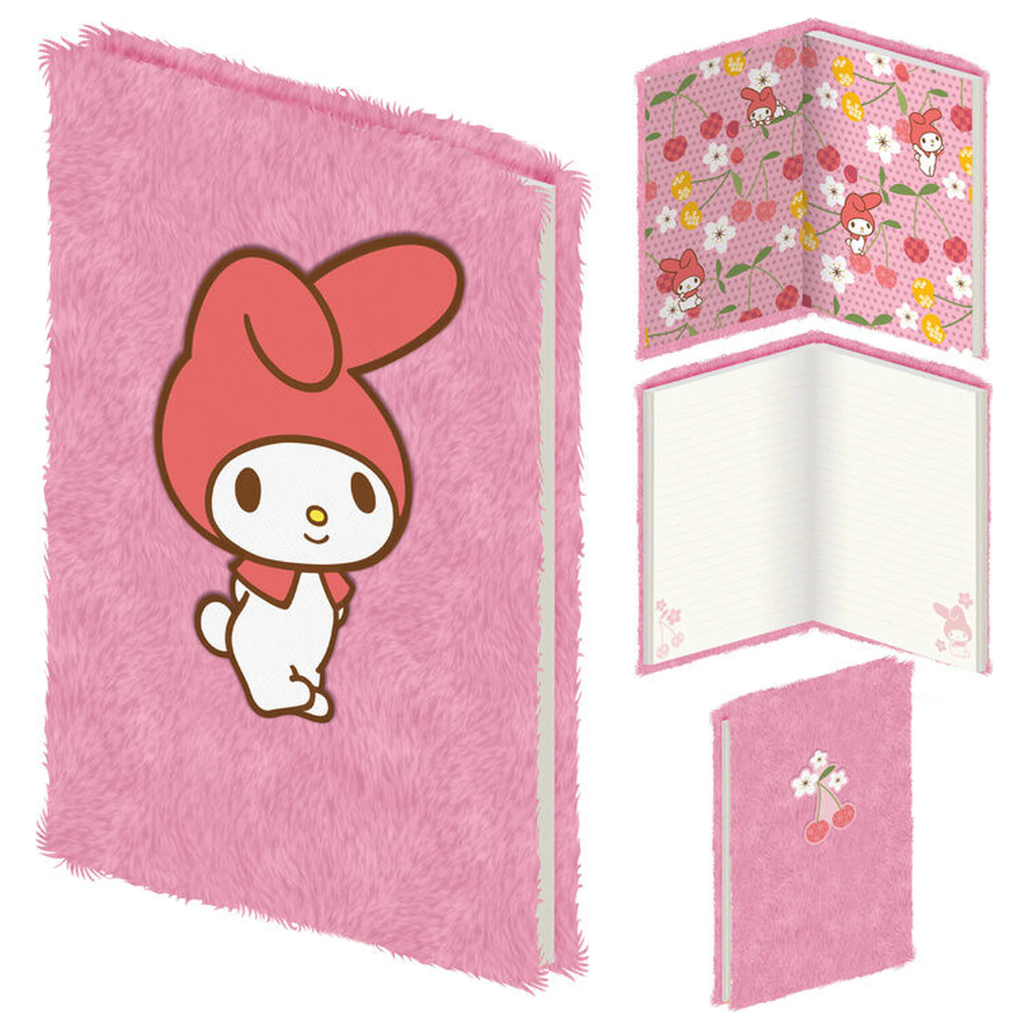 Hello Kitty My Melody A5 plišana bilježnica fotografija proizvoda