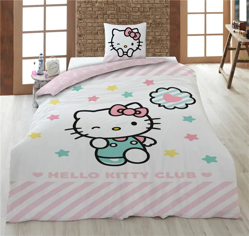 Hello Kitty pamučna posteljina pokrivač za krevet 90 cm fotografija proizvoda