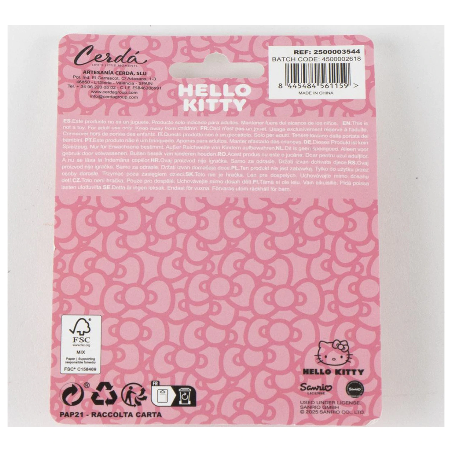 Hello Kitty Pink 3D Ogledalo za šminkanje fotografija proizvoda