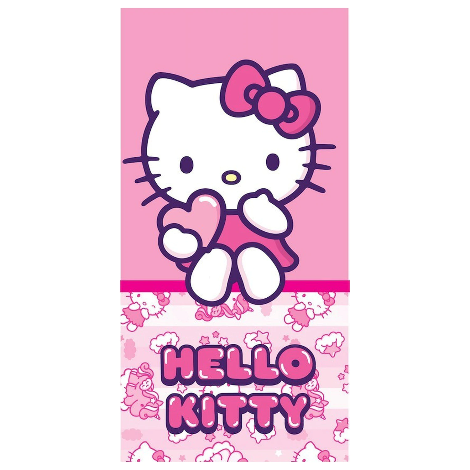 Hello Kitty Pinky Heart ručnik 70x140 cm fotografija proizvoda