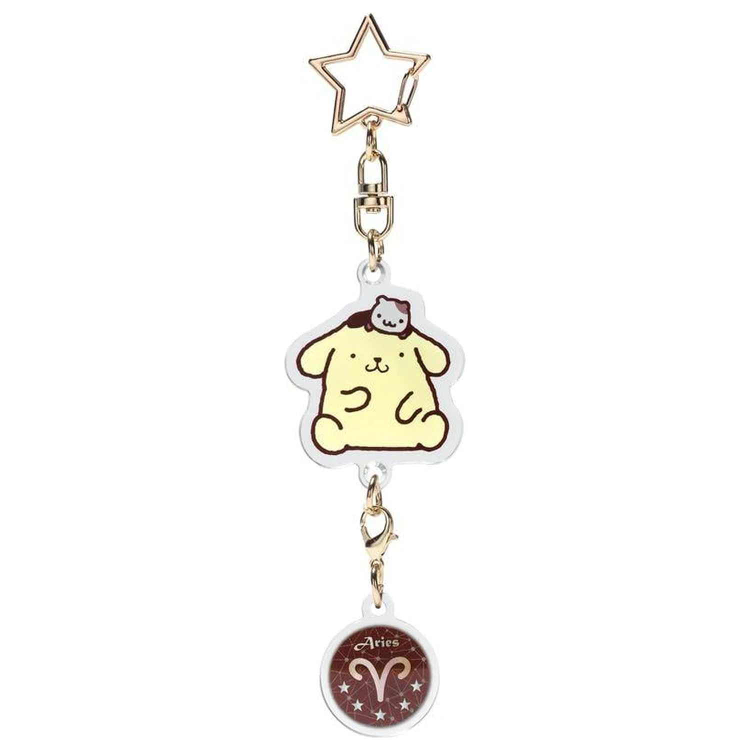 Hello Kitty Pompompurin Aries Astrološki simbol privjesak za ključeve fotografija proizvoda