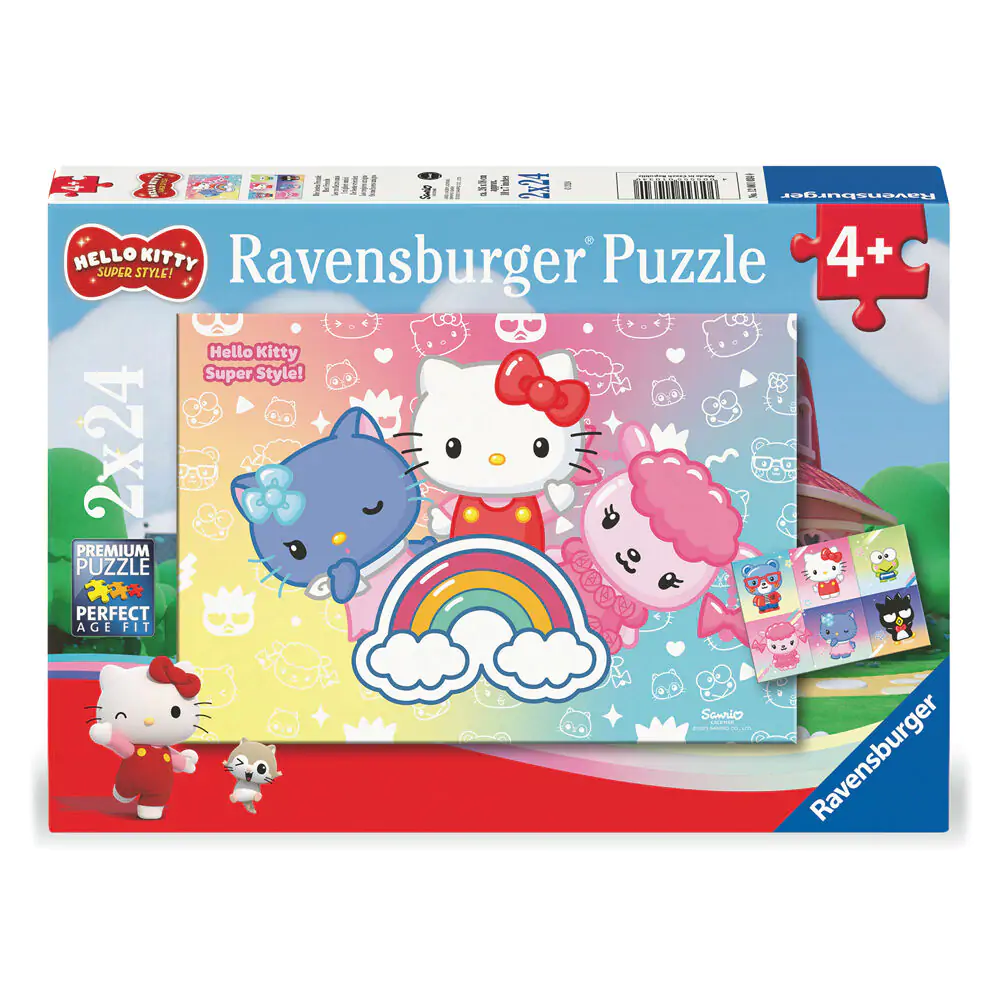Hello Kitty puzzle 2 x 24 komada fotografija proizvoda