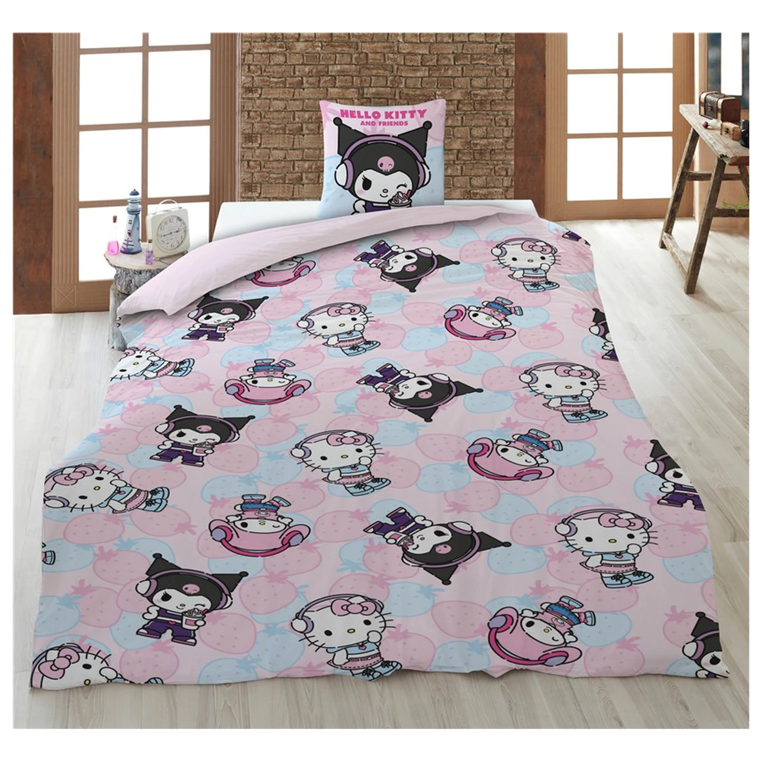 Hello Kitty Strawberry Navlaka za poplun fotografija proizvoda