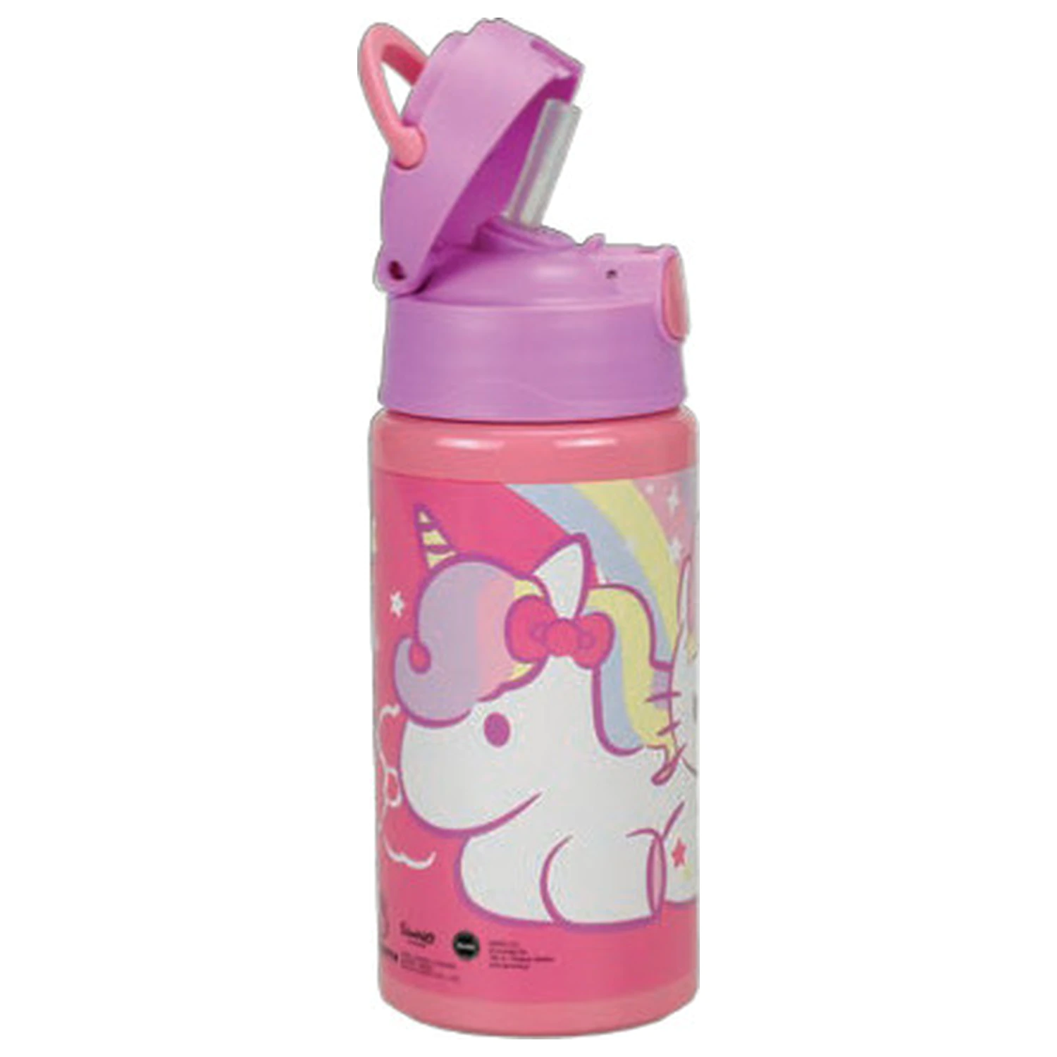 Hello Kitty Unicorn aluminijska boca za vodu sa slamkom i kukicom 500 ml fotografija proizvoda